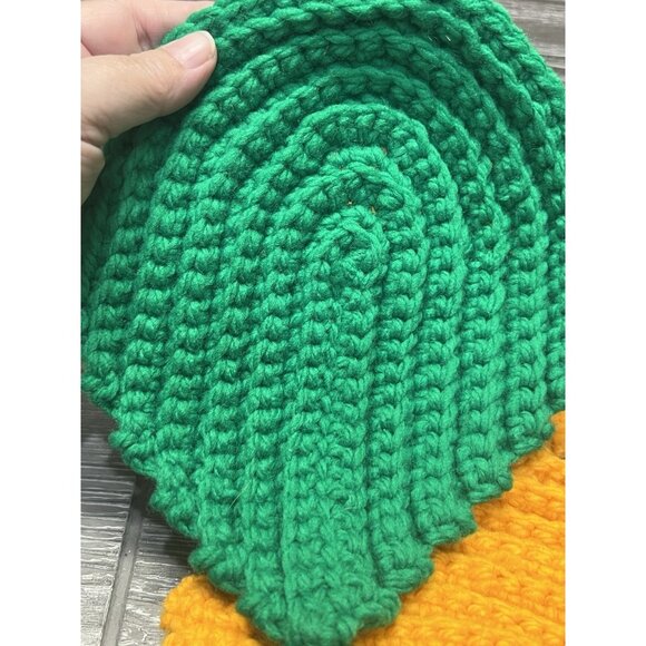 Crocheted Potholders 5 Trivets Fall Leaves Handmade Kitchen Autumn 8.5” X 6.5” - Picture 4 of 6